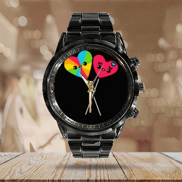 Discover You Are My Candy Crush Calendar Steel Band Watch