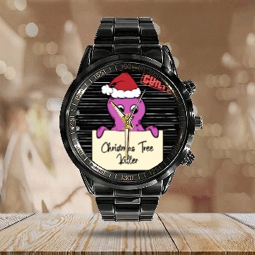 Discover Octopus christmas funny prison Calendar Steel Band Watch
