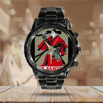 Discover THE SAMURAI PRIDE Calendar Steel Band Watch