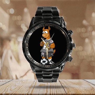 Discover South Korean Fan Llama Calendar Steel Band Watch
