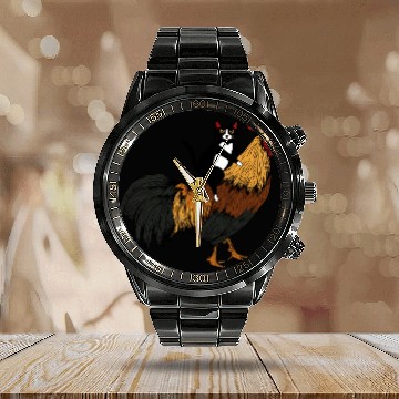 Discover Farmer Agriculture Farmaholic Tractor Driver Lifes Calendar Steel Band Watch