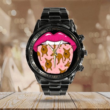 Discover Kangaroo Tongue Calendar Steel Band Watch