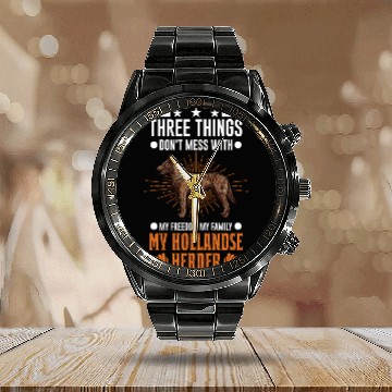 Discover Hollandse Herder Freedom Family Calendar Steel Band Watch