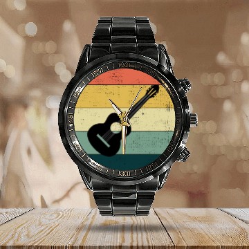 Discover Acoustic Guitar Player Music Musician Guitarist Calendar Steel Band Watch