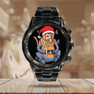 Discover Christmas Proboscis Monkey Video Game Gaming Gamer Calendar Steel Band Watch