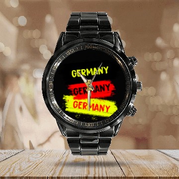 Discover Germany Design Calendar Steel Band Watch