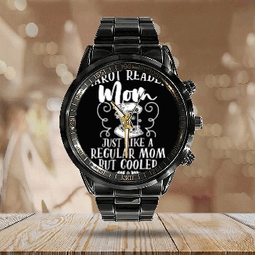 Discover Funny Tarot Reader Mom Definition Tarot Card Calendar Steel Band Watch