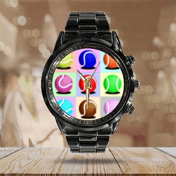 Discover Cadeau pour joueurs et joueuses de padel Calendar Steel Band Watch