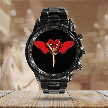 Discover Devil dog Calendar Steel Band Watch