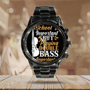 Discover Back To School Playing Double Bass Contrabassist P Calendar Steel Band Watch