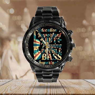 Discover Back To School Double Bassist Player Calendar Steel Band Watch