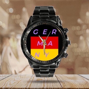Discover Germany Calendar Steel Band Watch