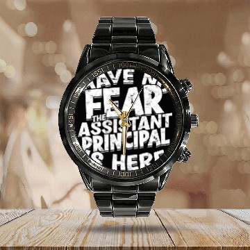 Discover Assistant Principal Back School Teacher Principal Calendar Steel Band Watch