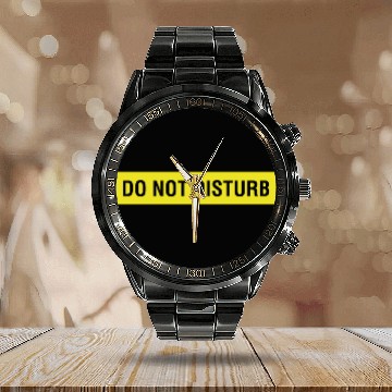Discover Do Not Disturb Calendar Steel Band Watch