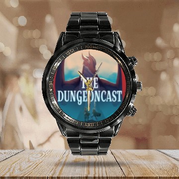Discover The Dungeoncast- Year of the Dragon Calendar Steel Band Watch