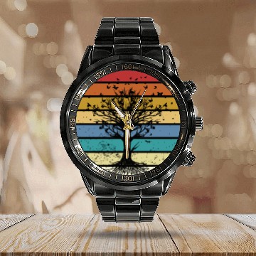 Discover Butterfly Tree Beautiful Animal Butterflies Tree Calendar Steel Band Watch