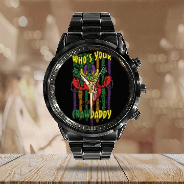 Discover Crawfish Daddy Festival Parade Beads Mardi Gras Calendar Steel Band Watch