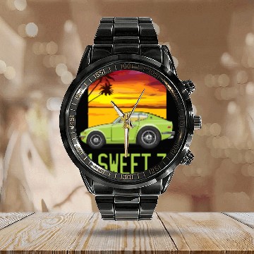 Discover 1 sweet Lime Green Calendar Steel Band Watch