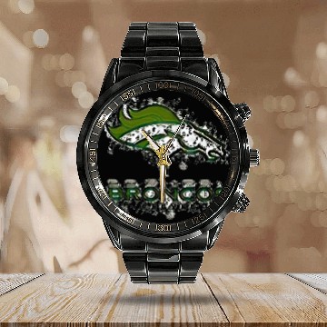Discover Broncos Calendar Steel Band Watch