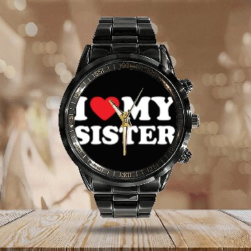 Discover I Love My Sister, I Heart My Sister Calendar Steel Band Watch