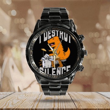 Discover I Destroy Silence Drummer Band Music Beat Drum Calendar Steel Band Watch