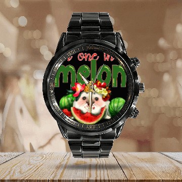 Discover I'm one in a melon Calendar Steel Band Watch
