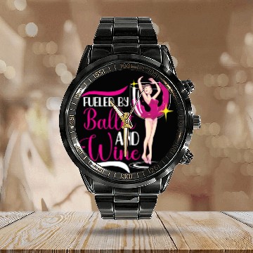 Discover Ballet Ballerina Dance Dancer Dancing Ballet Gift Calendar Steel Band Watch