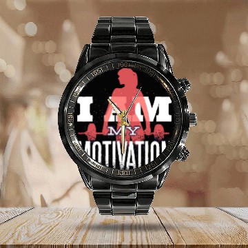 Discover I Am My Fitness Motivation Gym Workout Affirmation Calendar Steel Band Watch