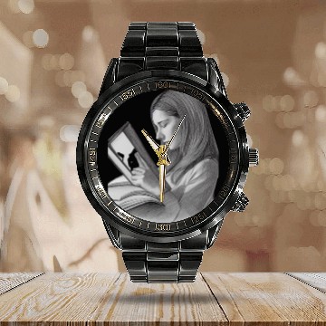 Discover book club ,book lover Calendar Steel Band Watch