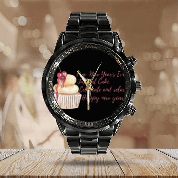 Discover In new years eve just celebrate . Calendar Steel Band Watch