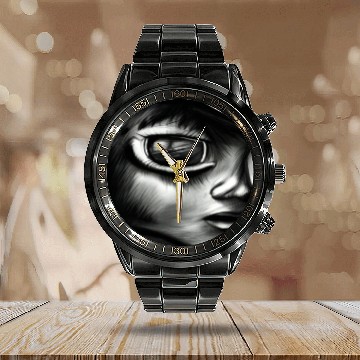 Discover The truth is out there Look into my eyes and find Calendar Steel Band Watch