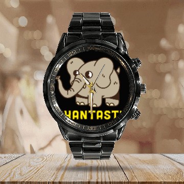 Discover elephants lover Calendar Steel Band Watch