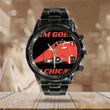 Discover chicago pride Calendar Steel Band Watch