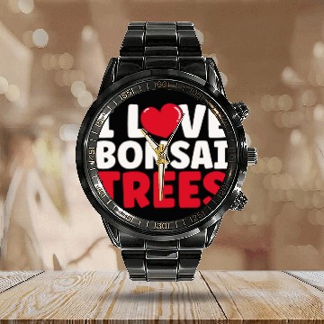 Discover Bonsai Tree Owner Gift Bonsai Tree Gardening Calendar Steel Band Watch