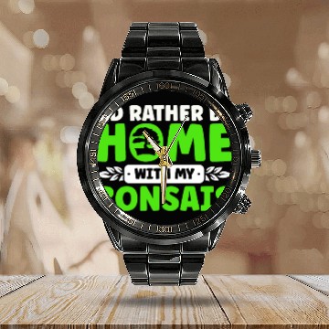 Discover Bonsai Tree Owner Gift Bonsai Tree Gardening Calendar Steel Band Watch