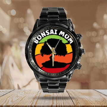 Discover Bonsai Tree Owner Gift Bonsai Tree Gardening Calendar Steel Band Watch