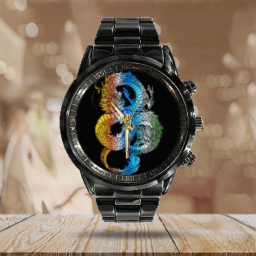 Discover Japanese Dragon Vintage Demon Retro 102 Calendar Steel Band Watch