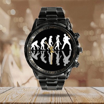 Discover Guitarist Human Evolution Musician Guitar Player Calendar Steel Band Watch