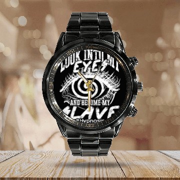 Discover Hypnosis Psychology Sleep Hypnotist Hypnotizer Calendar Steel Band Watch