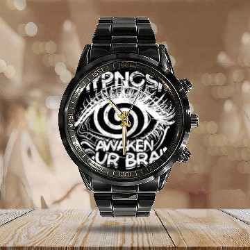 Discover Hypnosis Psychology Sleep Hypnotist Hypnotizer Calendar Steel Band Watch