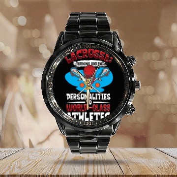 Discover Lacrosse Player Lacrosse Coach Lax Player Sports Calendar Steel Band Watch