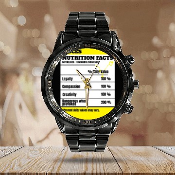 Discover Pisces Zodiac Star Sign Funny Astrology Nutrition Calendar Steel Band Watch