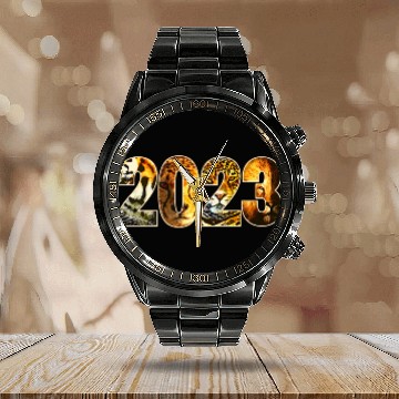 Discover 2023 WILD CAT DESIGN TIGER, CHEETAH, JAGUAR, LION Calendar Steel Band Watch