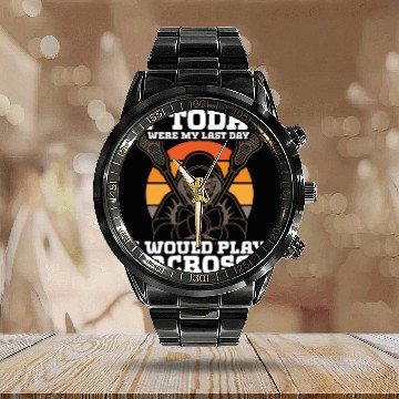 Discover Lacrosse Player Lacrosse Coach Lax Player Sports Calendar Steel Band Watch