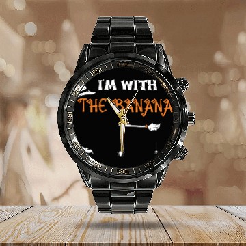 Discover I'm With The Banana - Halloween Calendar Steel Band Watch