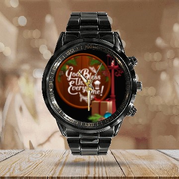 Discover A Christmas Carol Charles Dickens God Bless Us Eve Calendar Steel Band Watch