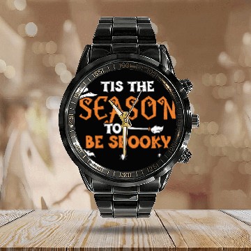 Discover Tis The Season To Be Spooky Calendar Steel Band Watch