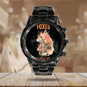 Discover Foxes Fantastic MR Fox Calendar Steel Band Watch