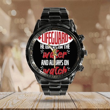 Discover Lifeguard Walks On Water And On Watch Calendar Steel Band Watch
