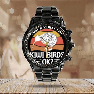 Discover Just A Girl Who Loves Kiwis Kiwi Bird Gift Calendar Steel Band Watch